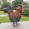 Animal Ornaments Agritainment Iron Floor Sculptures Miniature Creative Ornaments for Courtyard Garden Decoration Accessories