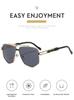 Trendy Euro-American Metal Double Bridge Irregular Sunglasses - Stylish, Casual, Versatile Sun Protection