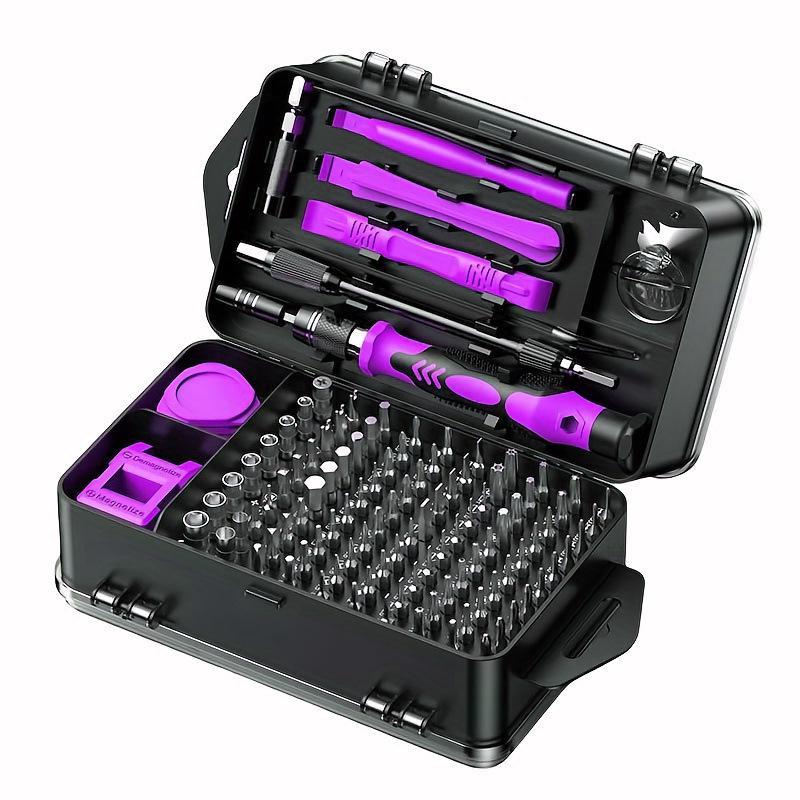 115 In 1 Precision Screwdriver Set With Magnetic Bits Anti Slip Handle For Phone Laptop Small Electronics Repair