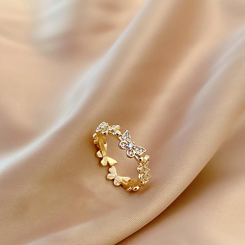 

Super Fairy Butterfly, Niche Design Ring Female, Trendy Fashion Personalized Index Finger Ring золотий