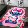 1pc Stitch Pattern Area Rug Soft Flannel Floor Mat for Living Room,Office,Bedroom and Carpet,Sofa Coffee Table Floor Mat