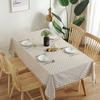 Rectangle Tablecloth With Lace Tassel Blue Daisy Flower Pattern Home Coffee Pendant Tea Table Pad Meal Cloth