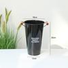 White Metal Flower Bucket for Arranging and Decorating - Large Vase for Fresh and Dried Flowers
