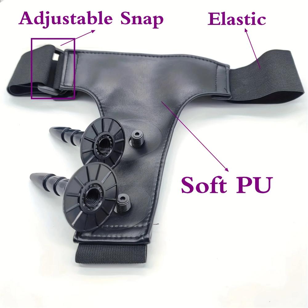 Double Strapon Anal Ultra Elastic Harness Strap On Dildo Lesbian Strap-on Penis Adult Sex Toys For Women