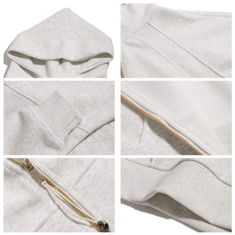 Womens Oversized Zip-Up Hooded Sweatshirt Cotton Blend Loose Fit Casual Jacket Daily Wear
