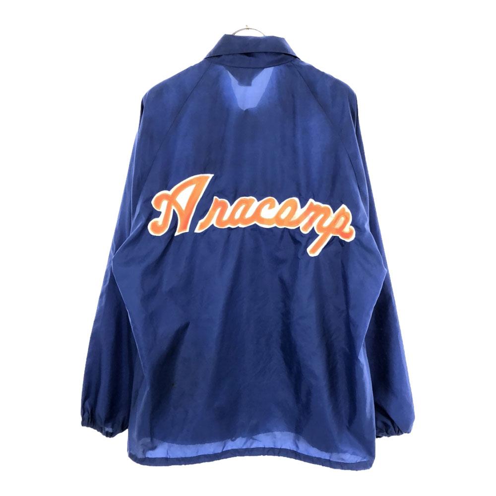 Pla-Jac 70s Made In USA Print Embroidery Patch Nylon Coach Jacket Men's Used