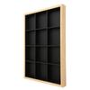 12 Grids Jewelry Tray Organizer PU Leather Black Jewelry Display Tray for Women Girl