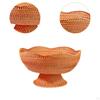 Rattan Basket Fruit Bowl Decoration Food Bread Storage Tray for Kitchen