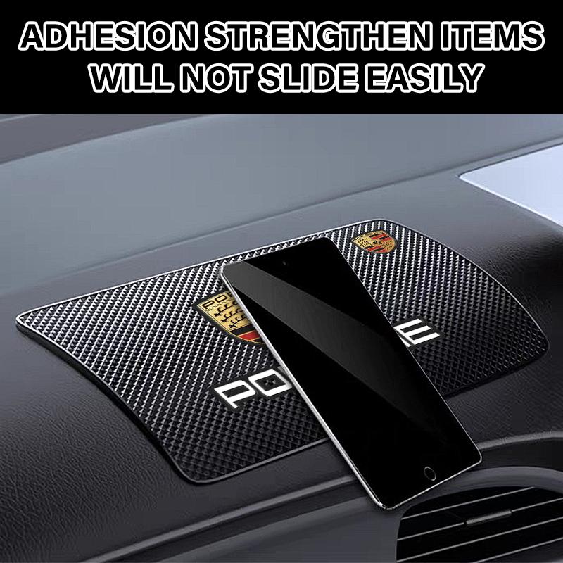 1Pcs Car Emblem Anti Slip Pad Phone Holder Non-Slip Mat Car Stlying For Porsche Boxster Cayenne Panamera Macan Cayman 911 918 996 917 991