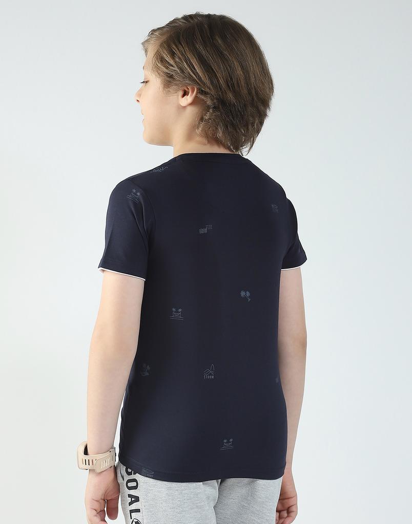 Monte Carlo Boys Printed Round Neck T-Shirt