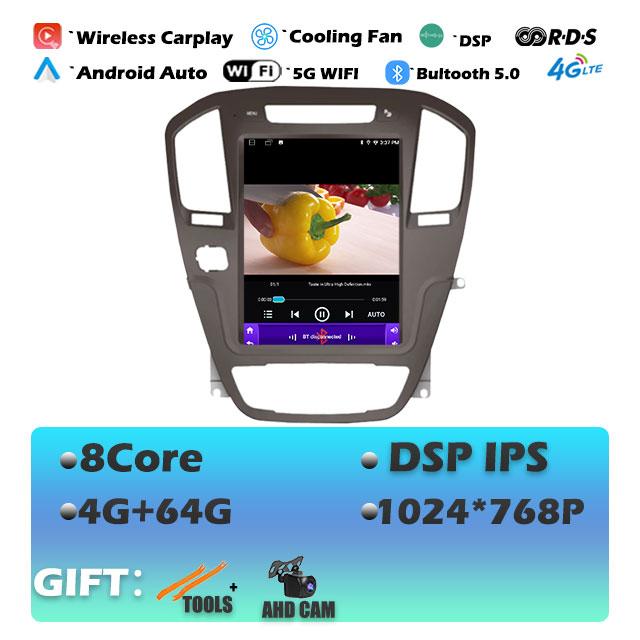 1024*768P For Opel InsigniaBuick Regal 2009-2013 Android 14 Car Radio Multimedia Video Player Navigaion Head Unit Stereo Audio