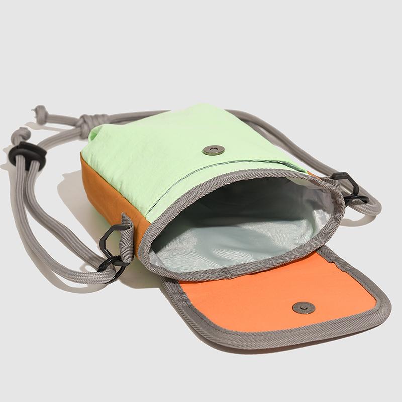 Contrast Shoulder Bag Commuter Small Square Bag Lightweight Mobile Phone Bag