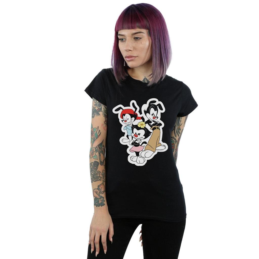 Animaniacs Womens/Ladies Dot Wakko And Yakko Cotton T-Shirt