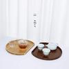 Japanese Wooden Half-Moon Bread & Sushi Tray - Simple INS Style Tea & Dinner Plate