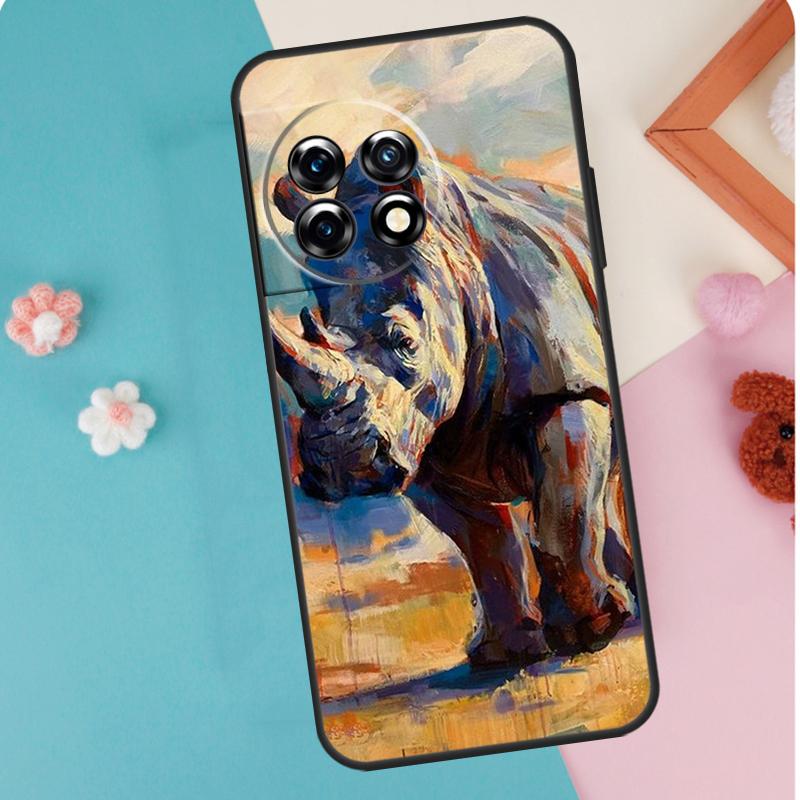 Animal Rhino Case For OnePlus 11 12 13 15 13R 12R 10R 8T 10T 9 10 Pro Nord 5 CE 4 3 2 Lite N20 N30 Cover