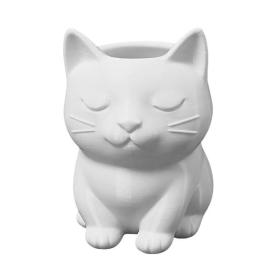 Cat Pen Holder, Cute Kitty Desk Organizer for Stationery Storage, Large Capacity Pencil Stand for Office Home, Creative Storage Box Gift