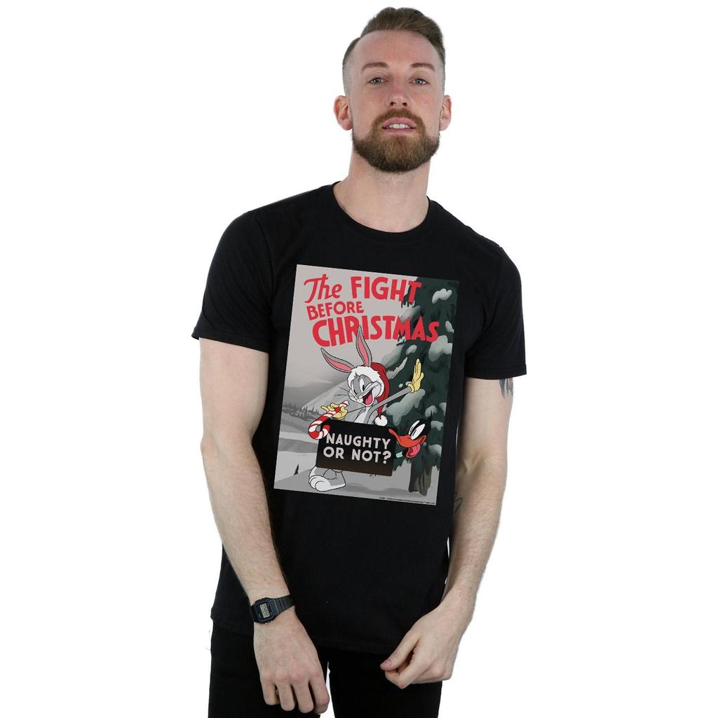 Looney Tunes Mens The Fight Before Christmas T-Shirt