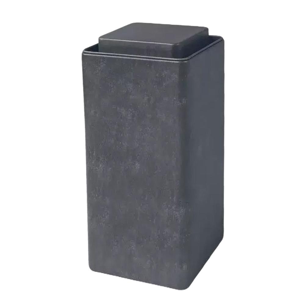Retro Design Tea Cans Frosted Surface Square Shape Metal Cans Tinplate Material Fine Sand Texture Storage Jar Piggy Bank