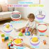 Aktivitätswürfel & Stapelspielzeug Blöcke Set aus 4, Montessori Spielzeug Pädagogische Aktivitäten Sensorisches Reise Spielzeug für Kleinkinder Geschenke