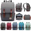 Luxurious Durable Canvas Leather Travel Backpack With Comfortable Shoulder Strap