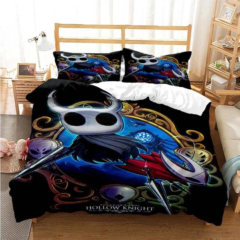 3D Hollow Knight Fashion Digital Printing Bedding Set Duvet Cover Comforter Bed Single Twin Full Queen Youth Girl Boys Gift