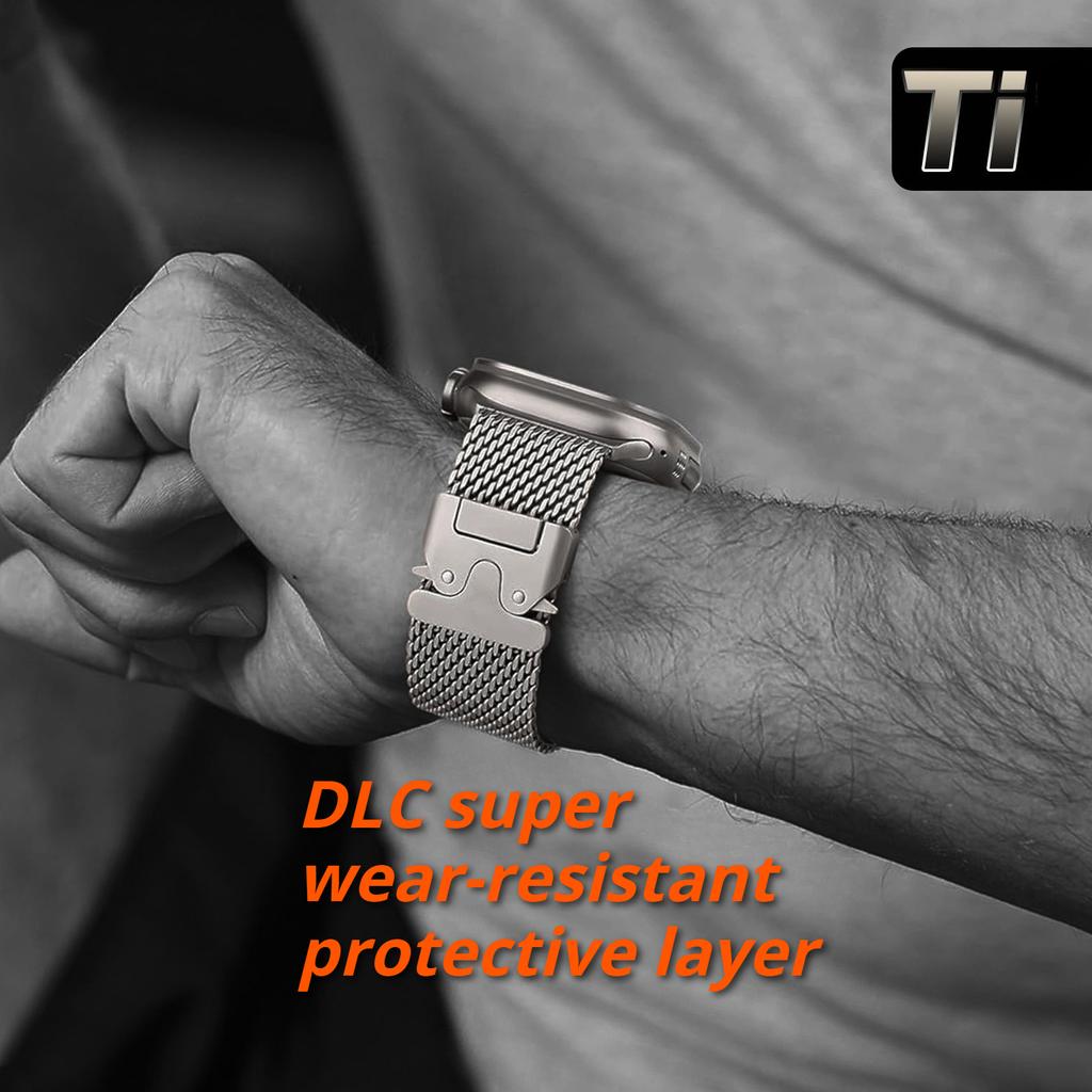 Milanaise Armband aus Titanmetall für Apple Watch Ultra 2/3 Armband 49mm Serie11 46MM Armband iWatch Serie 10 9 8 7 6 5 SE 45mm 44mm 42mm