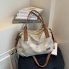 Large-capacity commuter tote bag, women's new high-end atmospheric shoulder bag, high-end versatile messenger bag