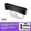 For Tesla Model 3 Y Juniper Car Seat Gap Filler Seat Crevice Storage Box Bag Between Seat Console Organizer Decoration Accessory