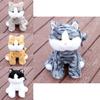 Cute Orange Gray Blue Yellow Cat Plush Doll Children Toy For Kids And Babies Gift