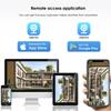 4G/WIFI Solar-powered Security Camera, Triple Lens, Triple Screen, Full-color Night Vision, Motion Detection, Wireless Monitoring