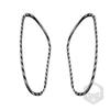 2Pcs Carbon Fiber Interior Front Door Handle Cover Trim For BMW 6 Series E63 E64