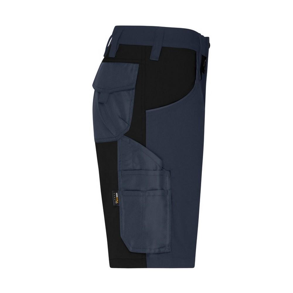 James and Nicholson Unisex Adult Workwear Stretch Slim Cargo Shorts