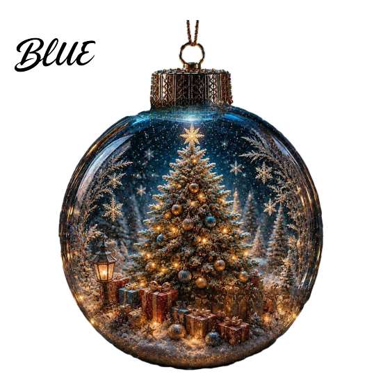 Reindeer And Gingerbread House Decor Glowing Christmas Ornament with Lanyard Unique Styles Miniature Glass Pendant LED Santa Claus Snowman Nutcracker