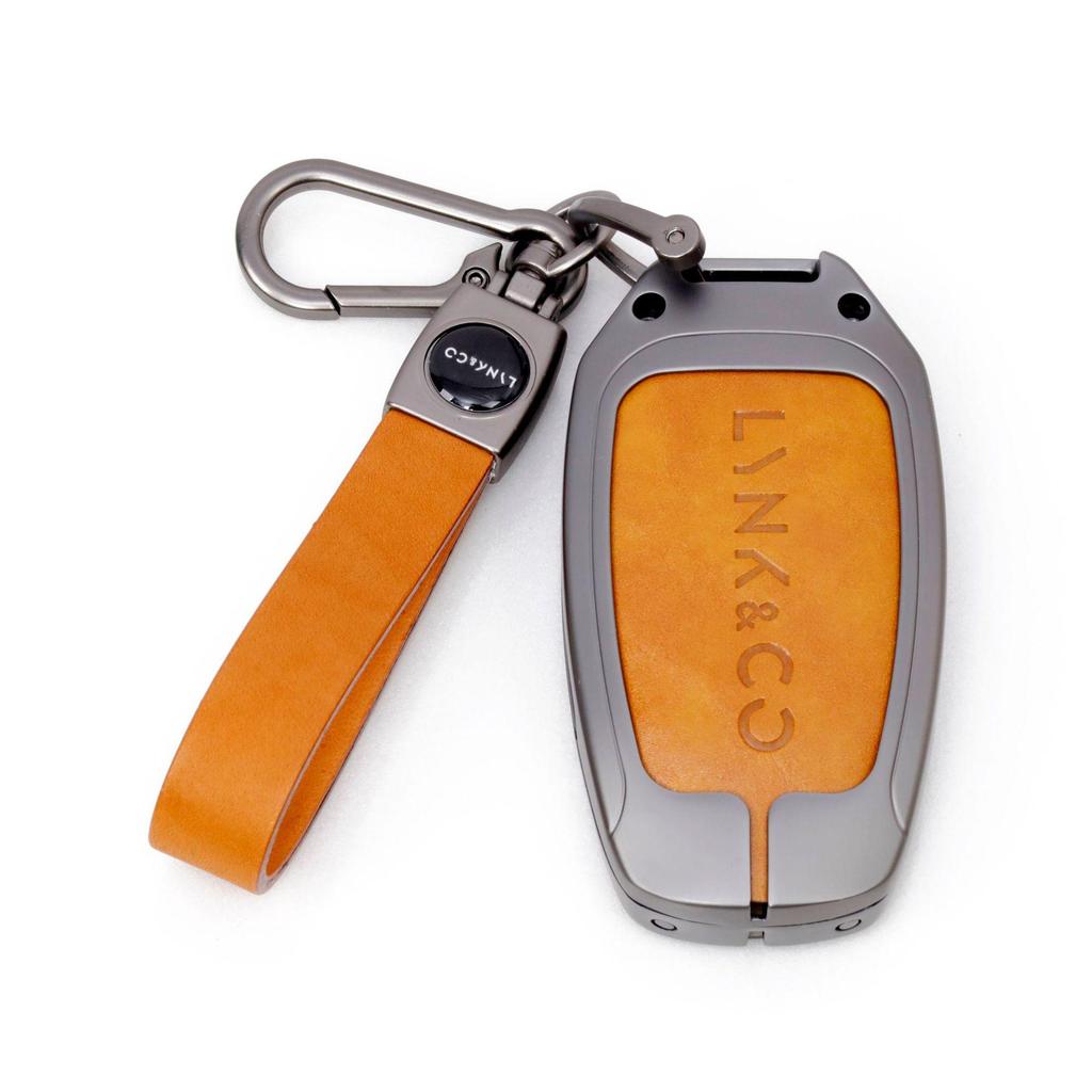 New Genuine Leather Alloy Key Case for Lynk & Co Models 01, 03, 05, 06