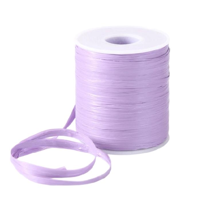 Flat Fiber Craft Cord for Crochet Weaving and Bag Making, Cotton Straw Ribbon Weaving Rope for Handmade Daily Work Use