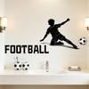 Soccer Theme Wall Decal For Bedroom Living Room Sports Home Wall Decoration