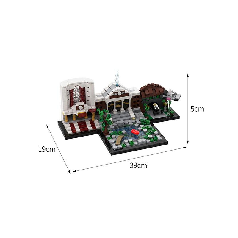 Creative Building MOC-42821 Back to the Future Skyline Small Brick Compatible Building Toy