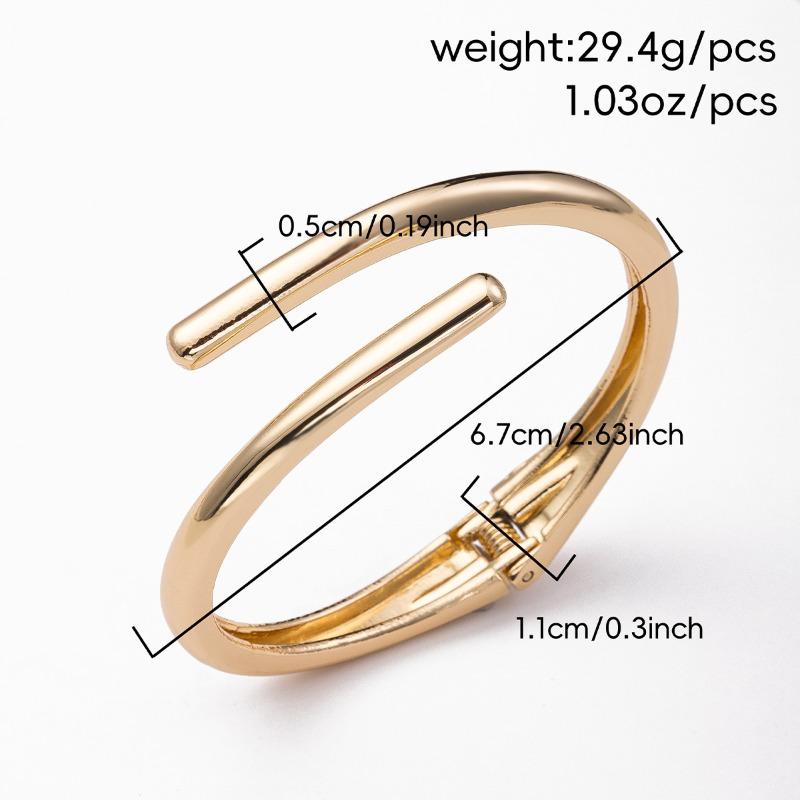 

Золотой браслет Новые украшения Женский нерегулярный сплав простой гладкий браслет Мёбиуса