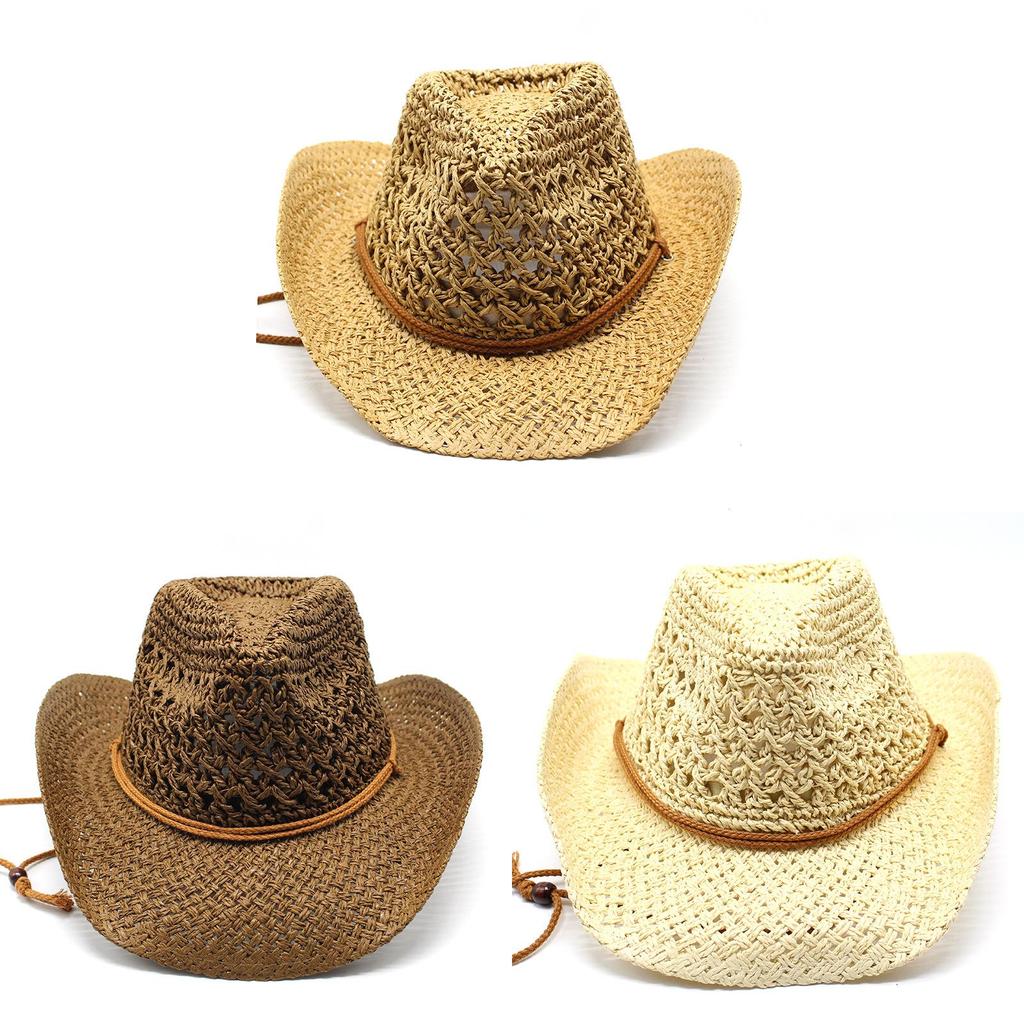 Straw Hat For Men Summer Sun Protection Wide Brim Traveller Accessory