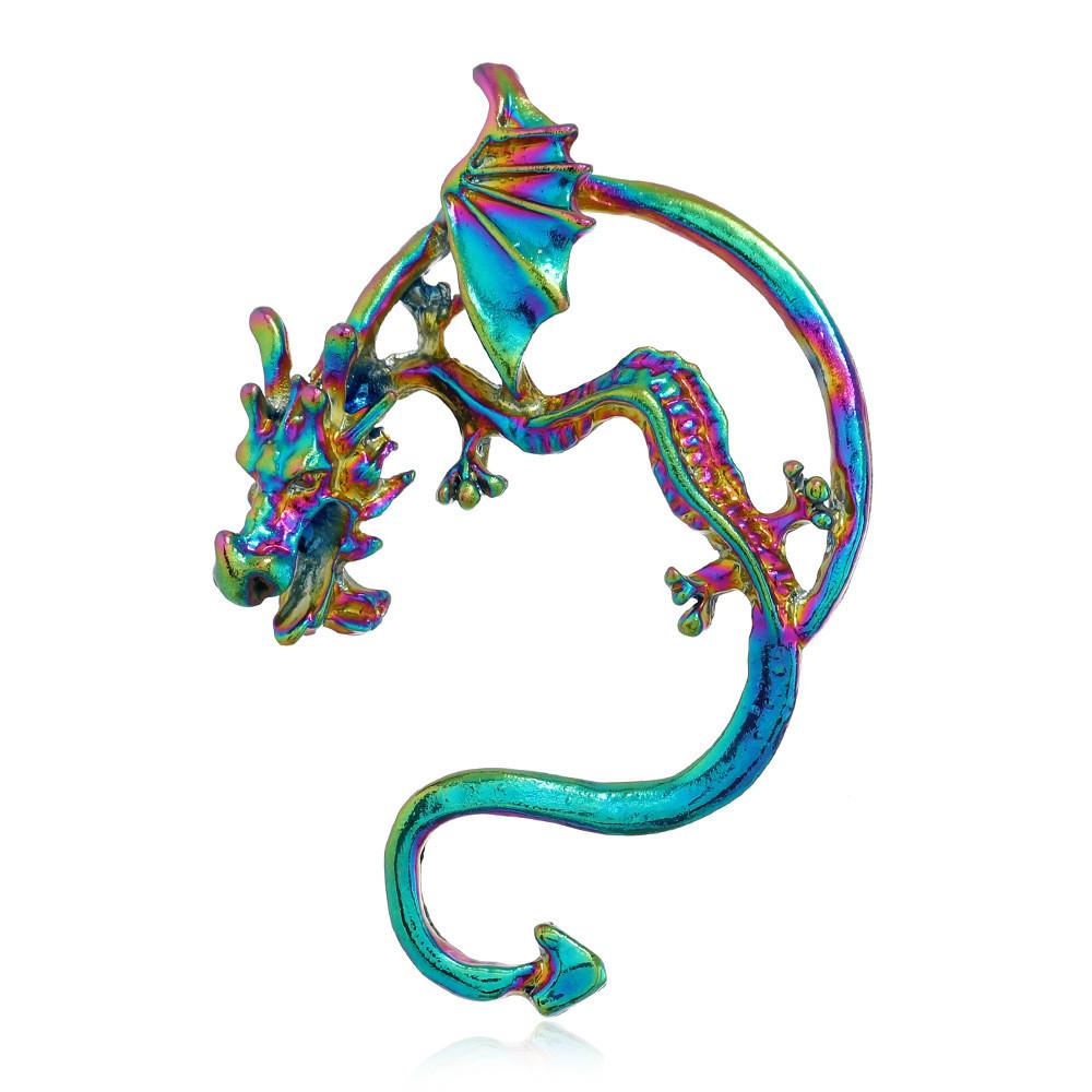 Dinosaur Oversized Punk Ear Jewelry With Oilprocessed Finish For Casual Events