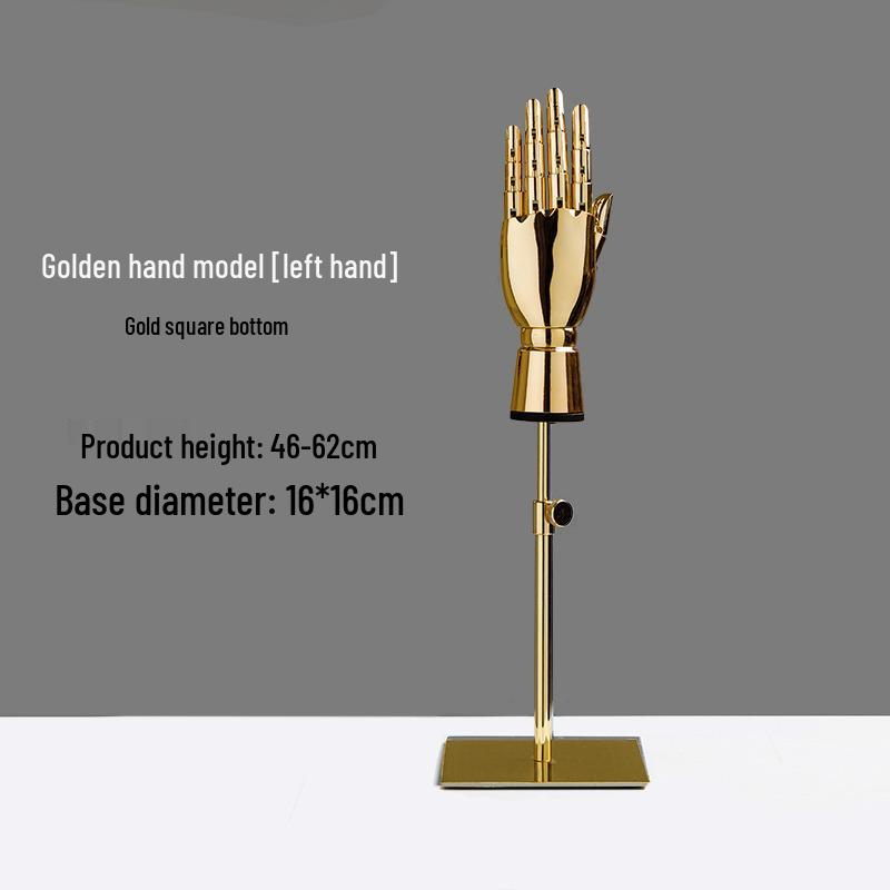 Electroplated Jewelry Display Stand: Mannequin Hand for Clothing Store Window, Glove Rack, and Ornament Display
