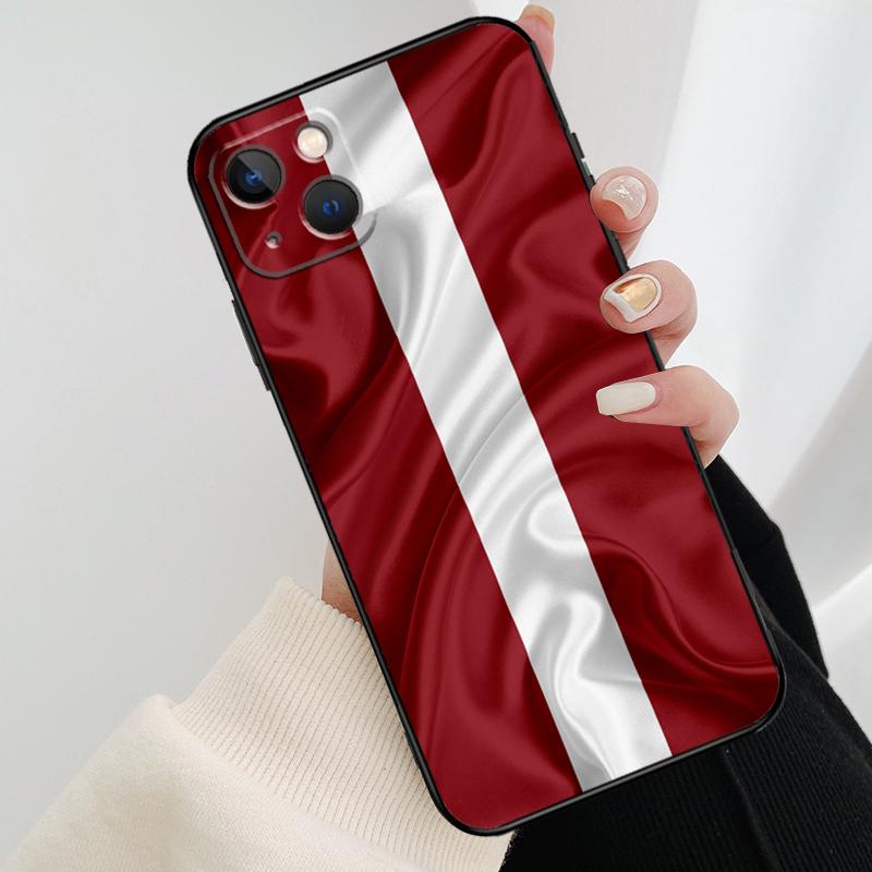 Latvia Flag  Back Cover For Apple iPhone 11 12 13 14 Pro Max Mini 6S 7 8 Plus XR X XS Max SE Phone Case