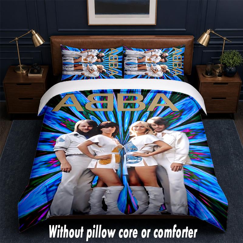 ABBA Design Bed Bedding Set 1 Duvet Cover + 2 Pillowcases Soft Breathable Household Bed Linens