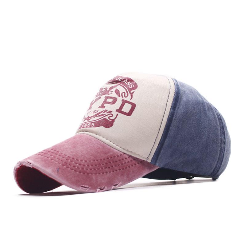 Hot-selling Personalized Edging Cap Washed Old Baseball Cap Spring and Autumn Outdoor NYPD Sunshade Sunscreen Cap