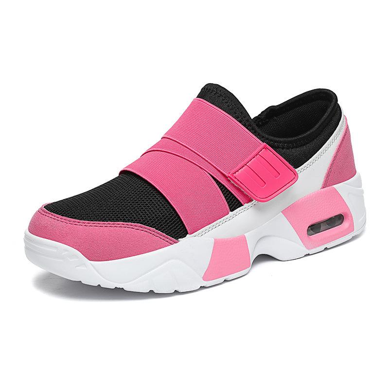 

Mesh autumn flying weaving old mother Beijing shoes soft sole single shoes breathable casual shoes cloth shoes 42 рожевий