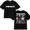 Hot Sale New Rock Band The 1975 Double Sided Print T Shirts Men Women Vintage Tops Unisex Oversized Cotton Short Sleeve Tshirt