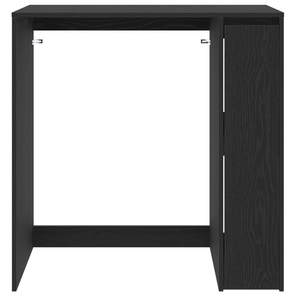 Washing Machine Cabinet Black Oak Look 87 x 60 x 89 cm