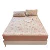New Quilted Fitted Sheet, Bed Cover, Protective Cover, Washed Cotton Printed Design, All-inclusive Anti-slip Bed Sheet