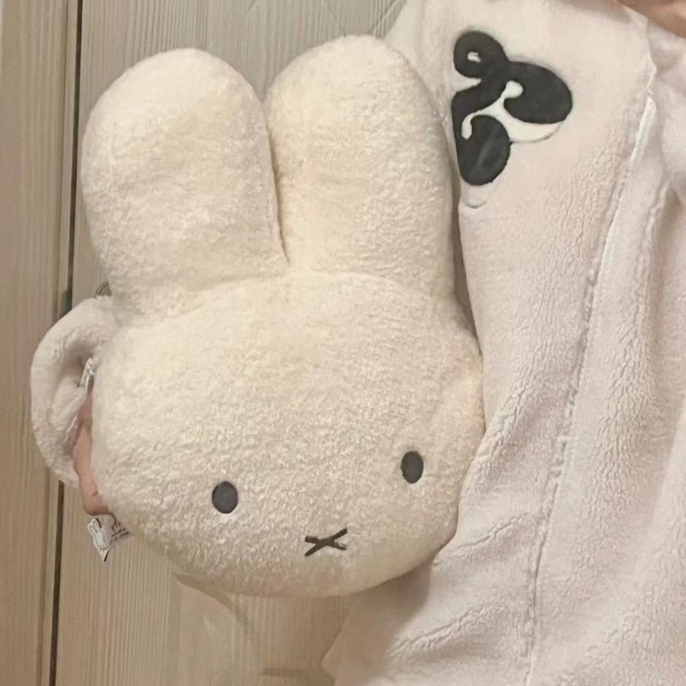 Miffy Rabbit Plush Pillow - Cute Bedtime Sleep Cushion for Kids, Sofa Back Support, Birthday Gift