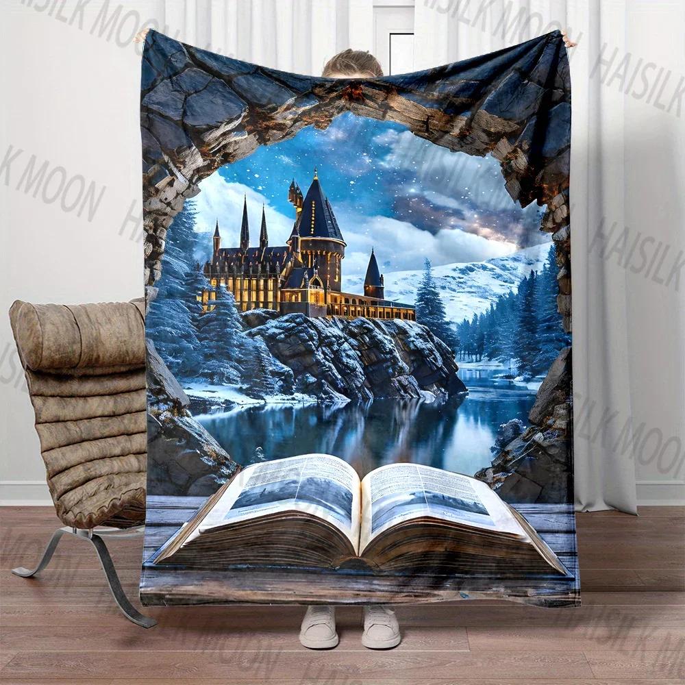 Mysterious Castle Printed Blanket, Children's Favorite Gift, Travel Office Camping, RV, Bedroom Sofa, Multi-scene Application